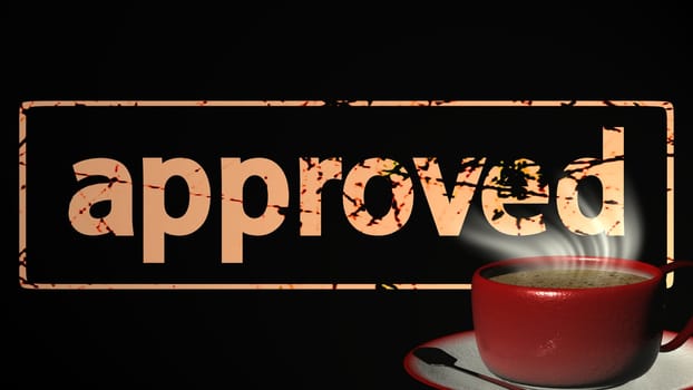 3d rendering Cup of coffee for adv or others purpose use