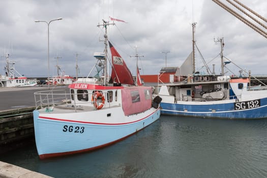 Fishing boats in the small port of Bagenkop,Langeland