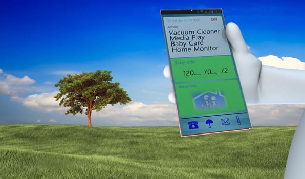 working on big mobile phone fo for adv or others purpose use