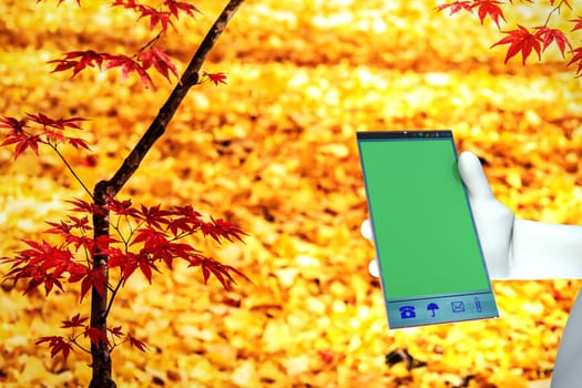 working on big mobile phone fo for adv or others purpose use