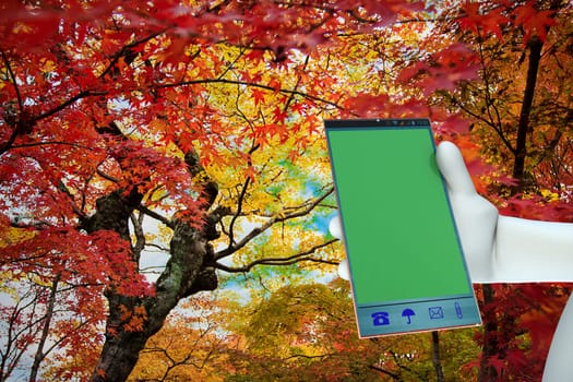 working on big mobile phone fo for adv or others purpose use