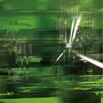 Abstract background blurred green