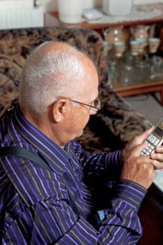 Senior on the phone