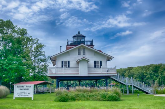 Roanoke River Lighthouse in Plymouth North carolina
