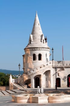 View of the Fisherman’s Bastion in Budapest.
