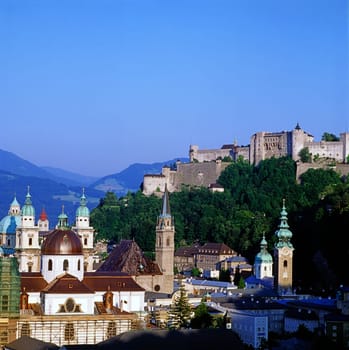 View of Salzburg in Austria