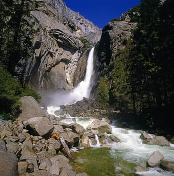 Waterfalls in Yosemite National Park