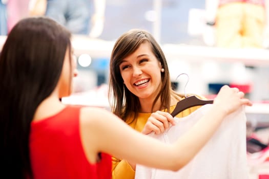 Best friends shopping