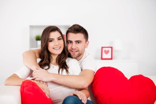 Portrait of loving couple