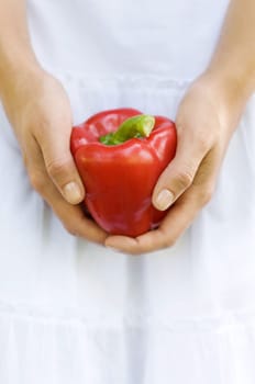 Pepper in hand
