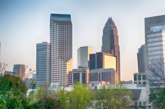 charlotte north carolina skyline