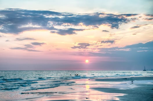 Sunset ongulf of mexico  Florida Beach