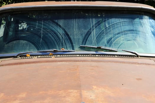 Contaminated windshield