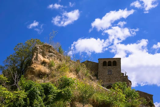 At the very top of the Civita
