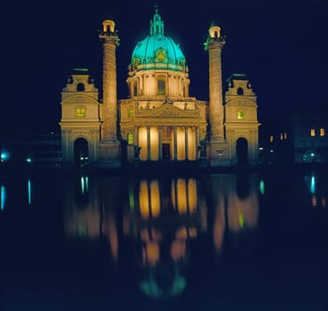 Church Karlskirche in Vienna, Austria