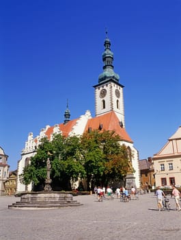Main Square in Tabor, Czech Republic