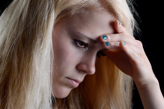 thoughtful woman