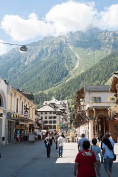 CHAMONIX, FRANCE - SEPTEMBER 02