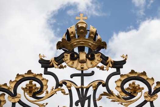 Detail form the castle gate, Prague, Czech Republic