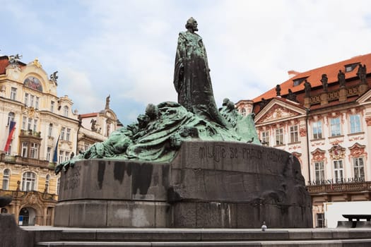 Jan Hus Statue, Old Town Square, Prague, Czech Republic