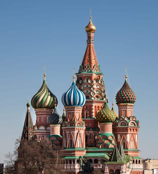 Photo of St Basils cathedral In Moscow. Russia