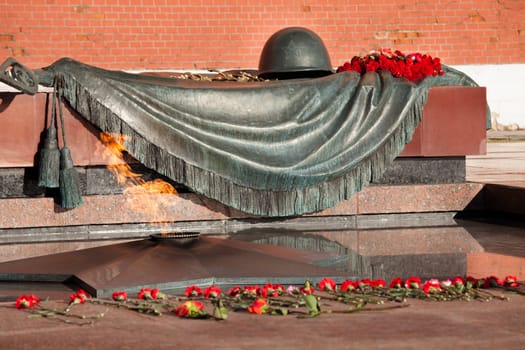 Eternal Flame And Tomb of the Unknown Soldier In Moscow