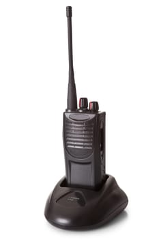 Professional walkie talkie. Isolated on white background