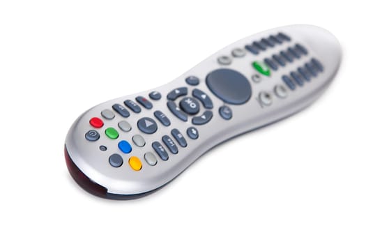 Close-up Of A Remote Control Isolated On White Background
