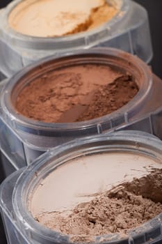Close-up Photo Of Three Cosmetic Powder Colors