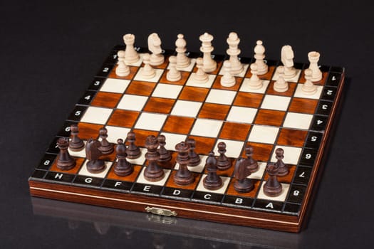 Close-up Shot Of Chess Board And Figures