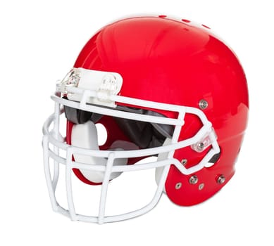 American football helmet. Isolated on white background