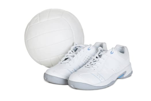 Pair of sport shoes. Isolated on white background