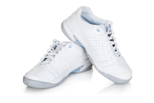 Pair of sport shoes. Isolated on white background