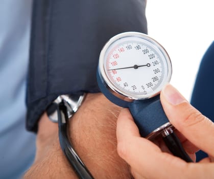 Close-up of Doctor Checking Blood Pressure Of A Patient