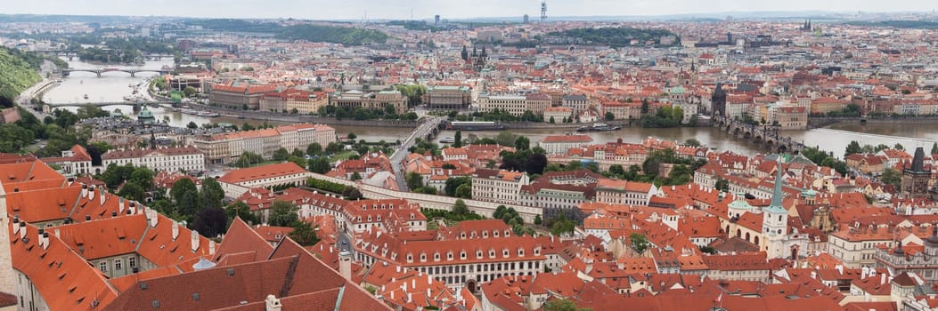 Old Bridges and Vltava River, Prague, Czech Republic