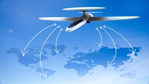 abstract technology world global network business connection for adv or others purpose use