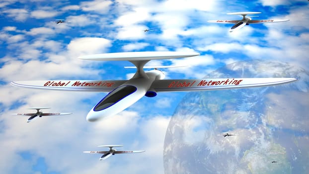 abstract technology world global network business connection for adv or others purpose use