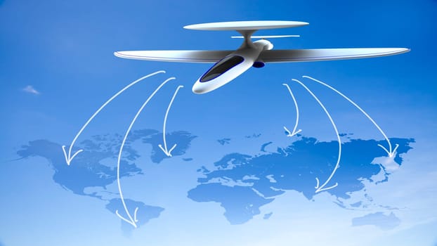 abstract technology world global network business connection for adv or others purpose use