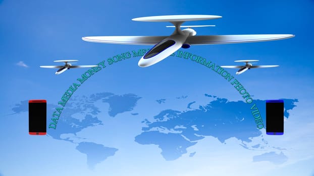 abstract technology world global network business connection for adv or others purpose use