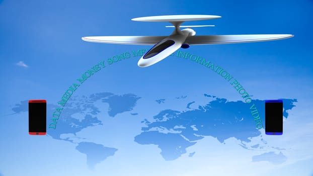 abstract technology world global network business connection for adv or others purpose use