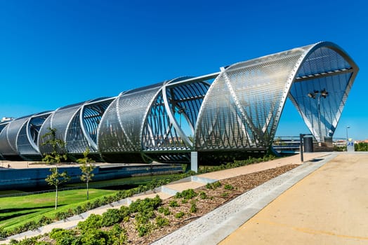 Arganzuela Bridge in Madrid city, Spain, Europe