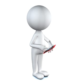 Close up of a man using mobile smart phone for adv or others purpose use
