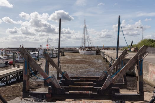 Slip system in the port of Lohals,Langeland