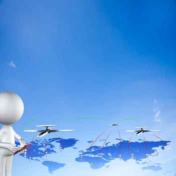 abstract technology world global network business connection for adv or others purpose use