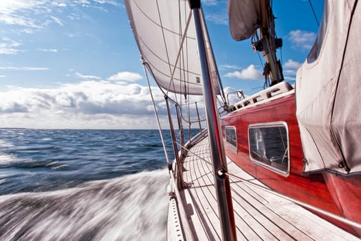 classic sailboat on the Baltic Sea