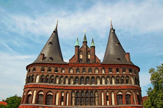 Holstentor Lübeck Deutschland / Holsten Gate Lübeck Germany