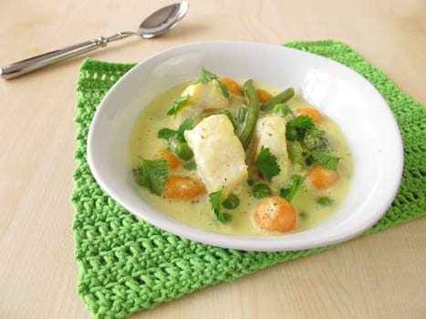 Fish soup with vegetables