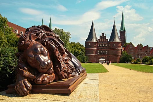 Holstentor Lübeck Deutschland / Holsten Gate Lübeck Germany