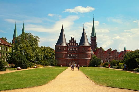 Holstentor Lübeck Deutschland / Holsten Gate Lübeck Germany