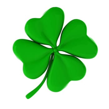 3d render of green clover